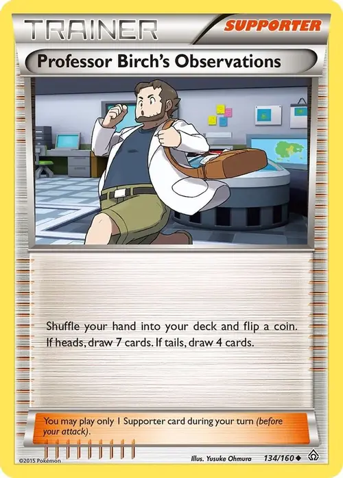 Professor Birch's Observations card art