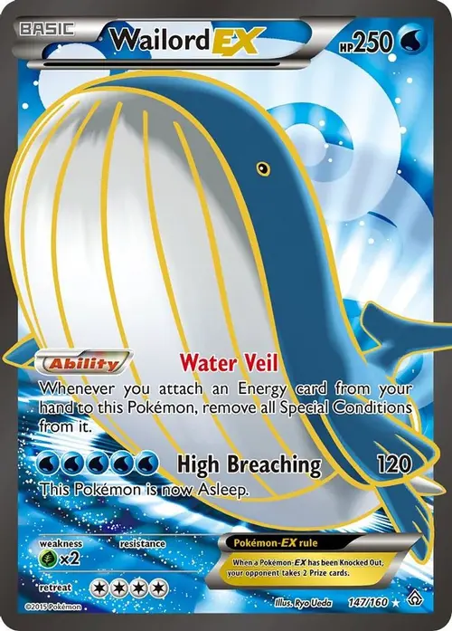 Wailord EX (147 Full Art) card art