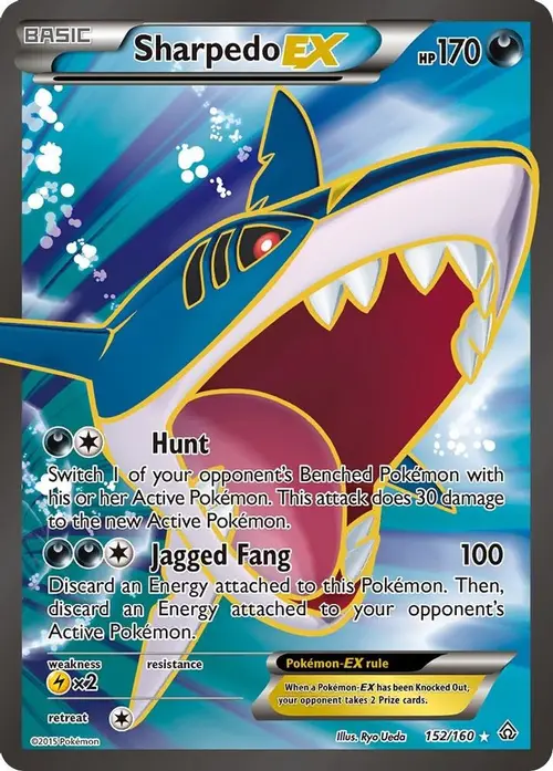 Sharpedo EX (152 Full Art) card art
