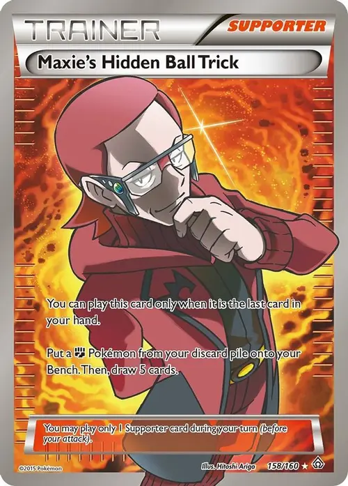 Maxie's Hidden Ball Trick (158 Full Art) card art