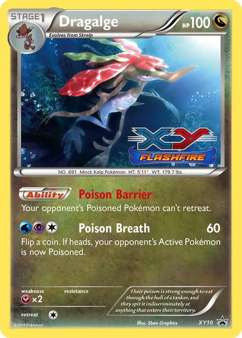 Dragalge - XY10 (Prerelease) card art