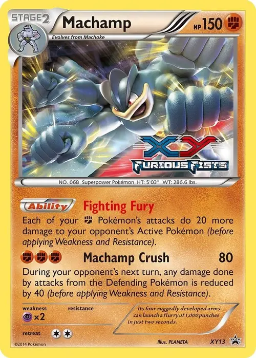 Machamp - XY13 (Prerelease) card art