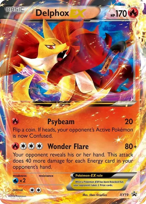 Delphox EX - XY19 card art