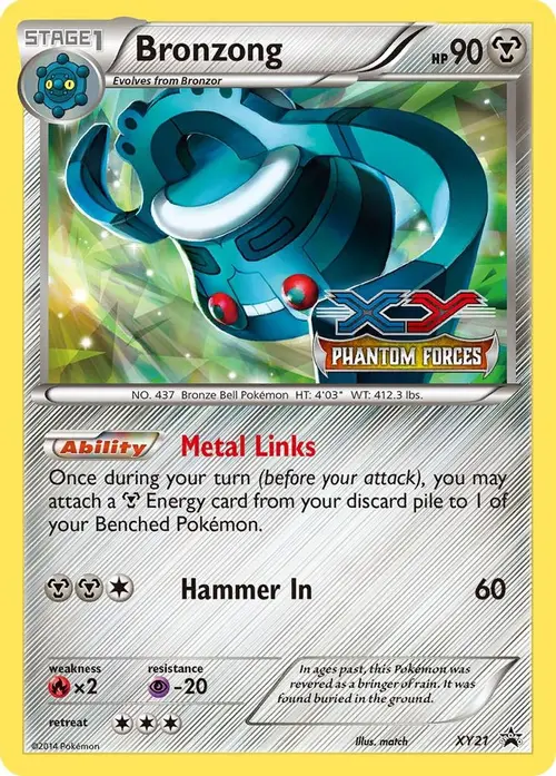 Bronzong - XY21 (Prerelease) card art