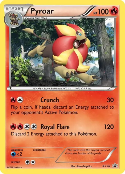 Pyroar - XY26 card art