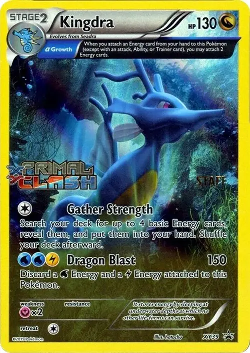 Kingdra - XY39 (Prerelease) [Staff] card art