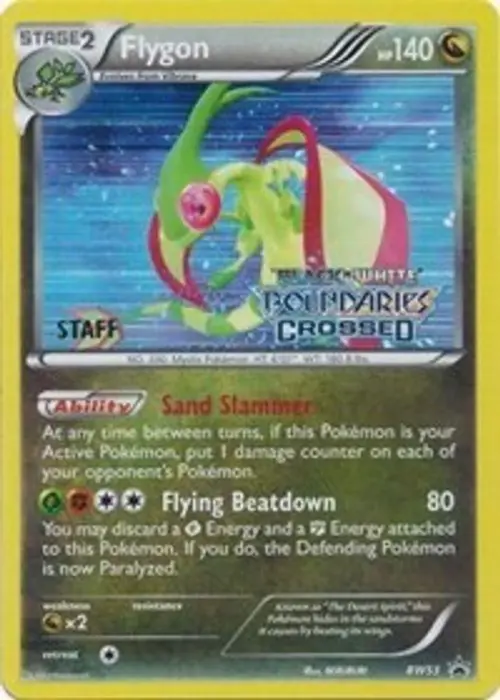 Flygon - BW53 (Prerelease) [Staff] card art