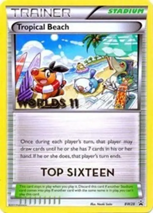 Tropical Beach - BW28 (Worlds 11) [Top 16] card art