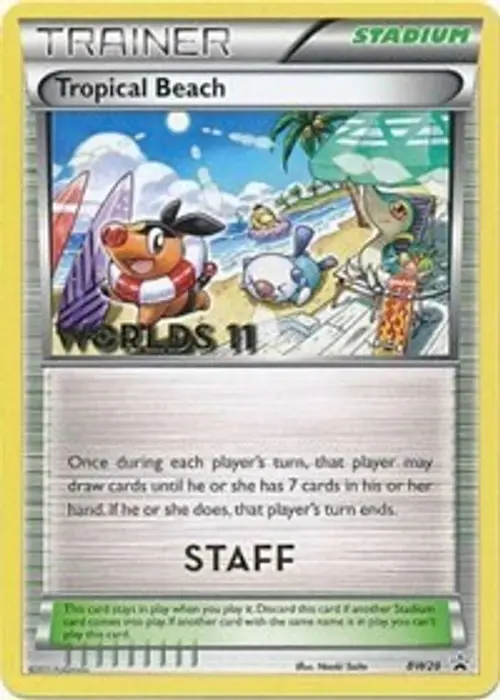Tropical Beach - BW28 (Worlds 11) [Staff] card art