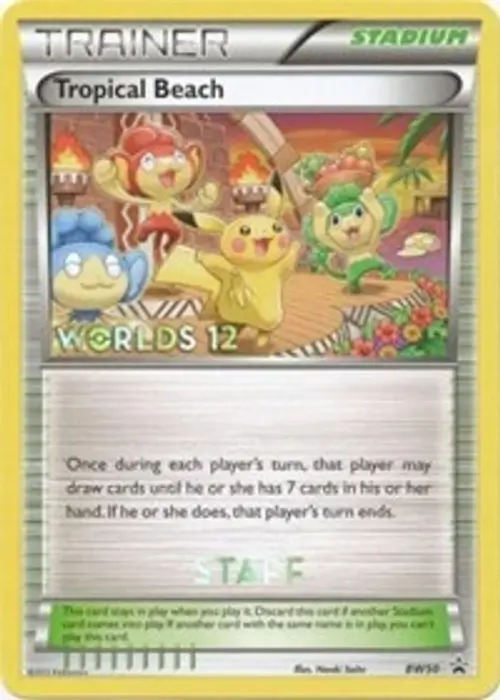 Tropical Beach - BW50 (Worlds 12) [Staff] card art
