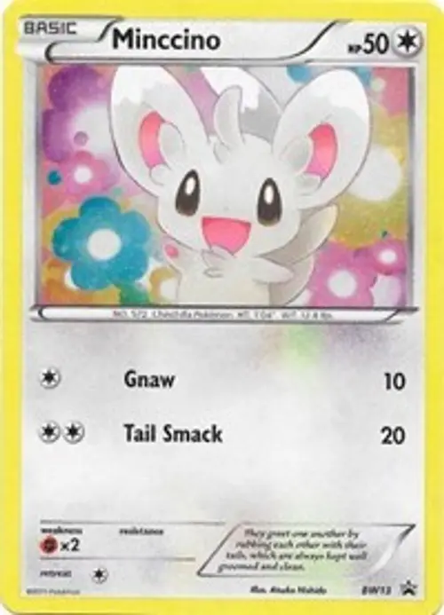 Minccino - BW13 (Cracked Ice Holo) card art