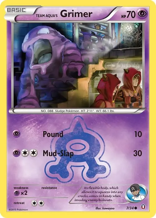 Team Aqua's Grimer card art