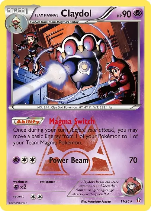 Team Magma's Claydol card art