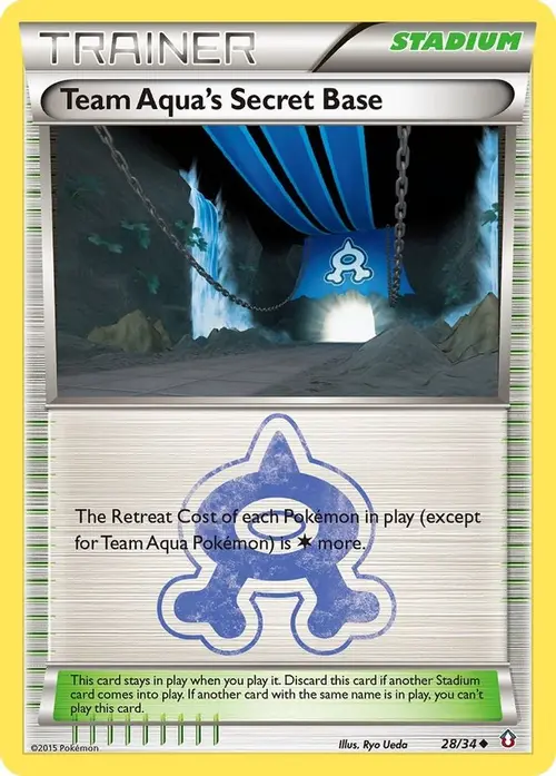 Team Aqua's Secret Base card art