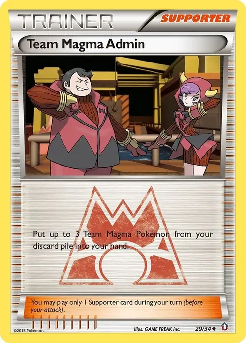 Team Magma Admin card art