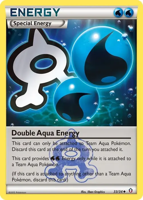 Double Aqua Energy card art