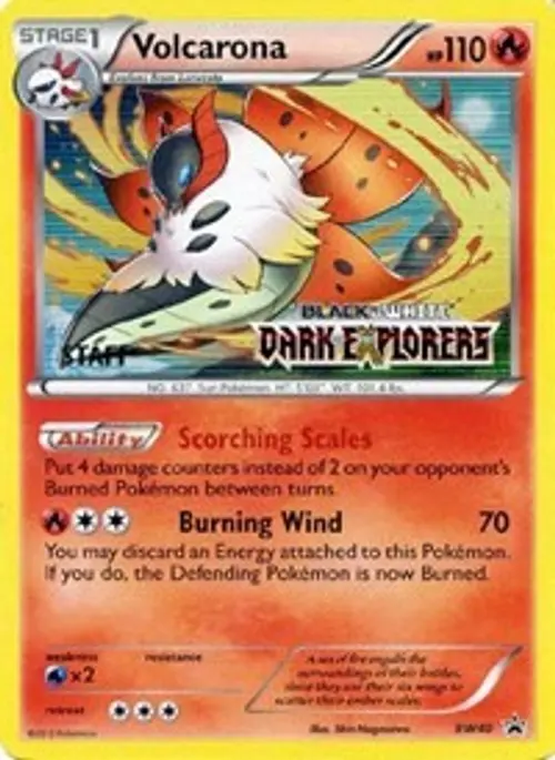 Volcarona - BW40 (Prerelease) [Staff] card art
