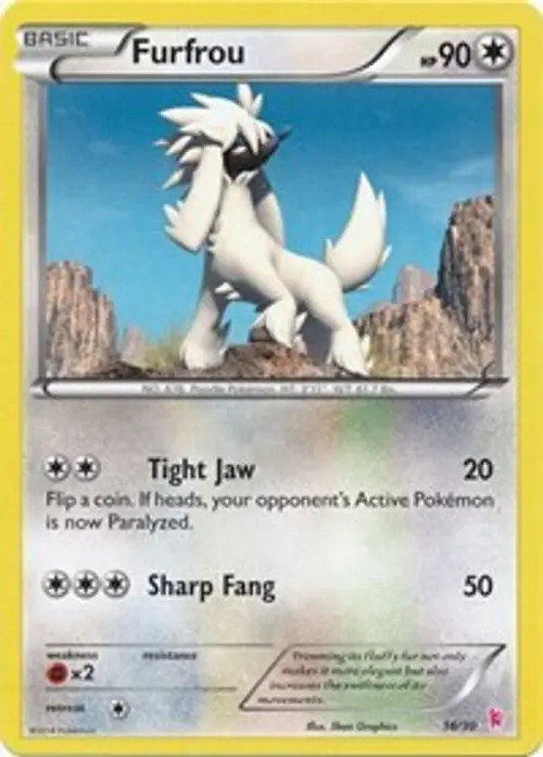 Furfrou (#16 - Sylveon) card art