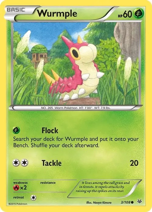 Wurmple card art