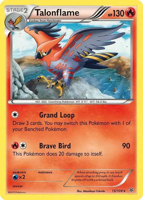 Talonflame card art