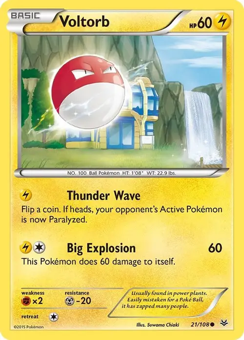 Voltorb card art