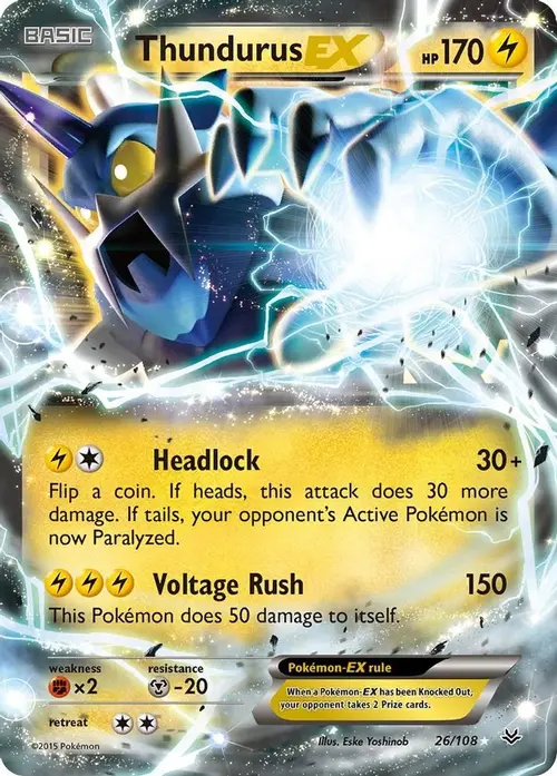 Thundurus EX card art