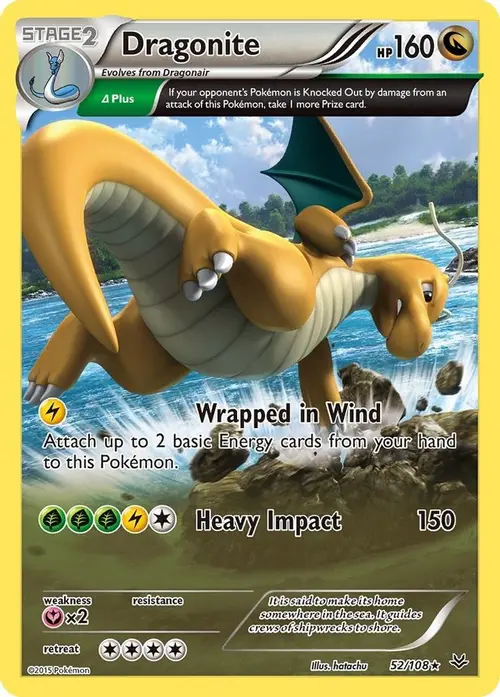 Dragonite (52 Delta) card art