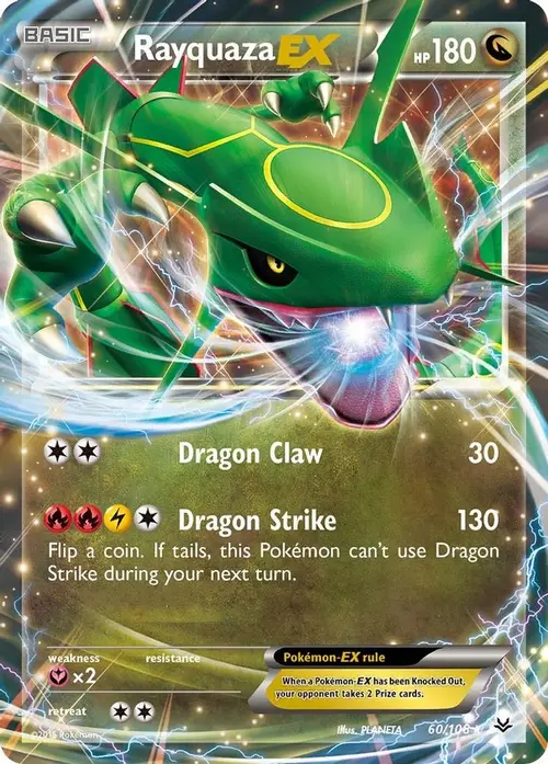 Rayquaza EX (60) card art