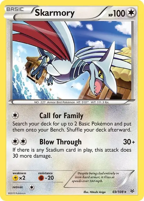 Skarmory card art