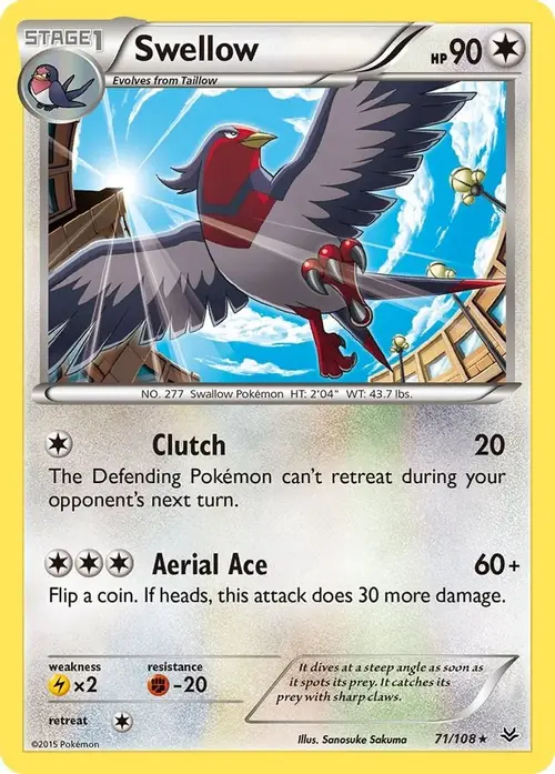 Swellow (71) card art