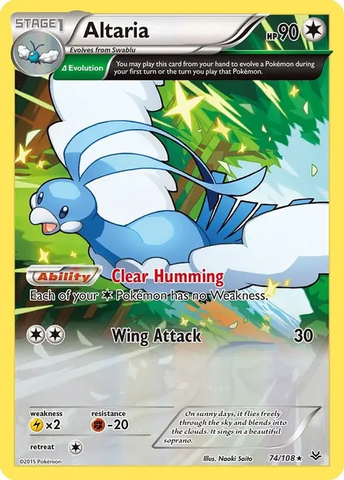 Altaria (74 Delta) card art