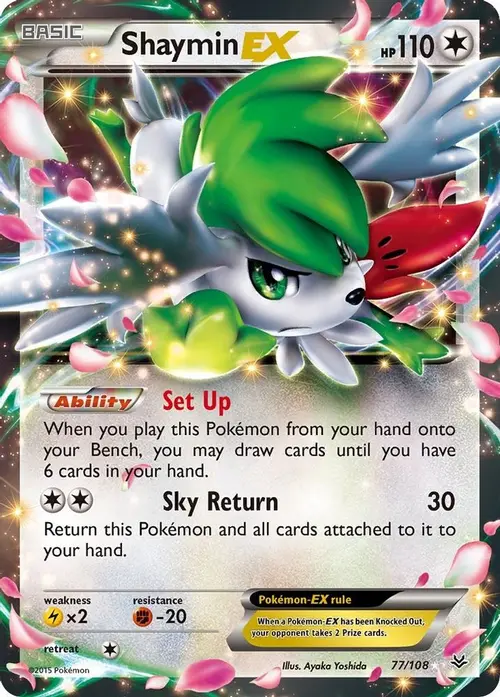 Shaymin EX card art