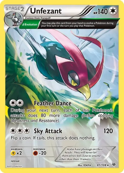 Unfezant (81 Delta) card art