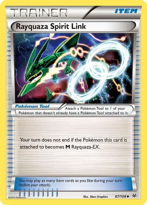 Rayquaza Spirit Link card art