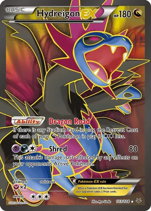 Hydreigon EX (103 Full Art) card art