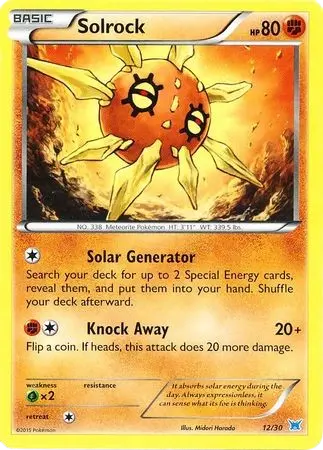 Solrock (#12) card art