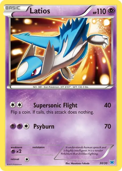 Latios (#30 Holo) card art