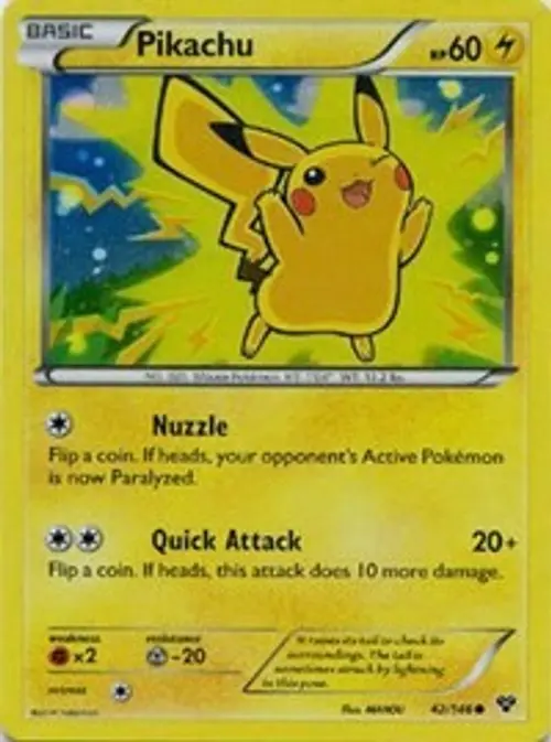 Pikachu - 42/146 (2014 Movie Promo) card art