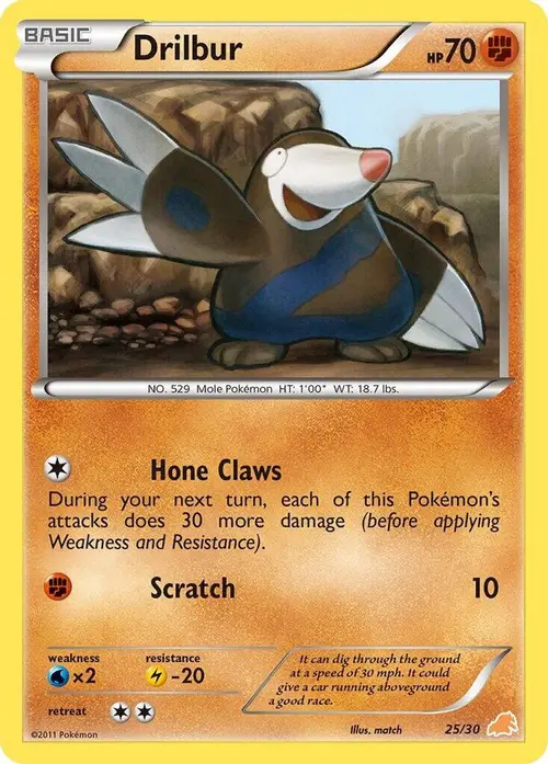 Drilbur (#25) card art