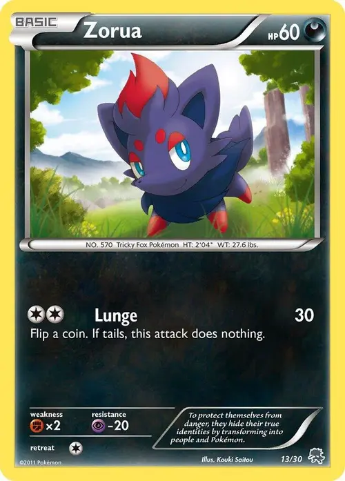 Zorua (#13) card art