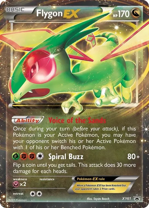 Flygon EX card art